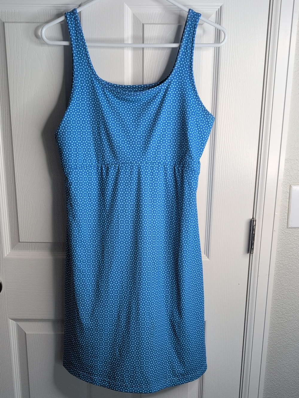 Columbia PFG Blue Polka Dot Sleeveless Summer Dress Size L